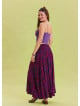 Gipe Waist Tied Wine Bohemian Skirt 4499